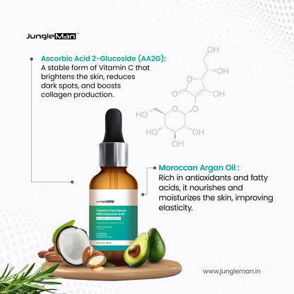 JungleMan Premium Vitamin C Face Serum