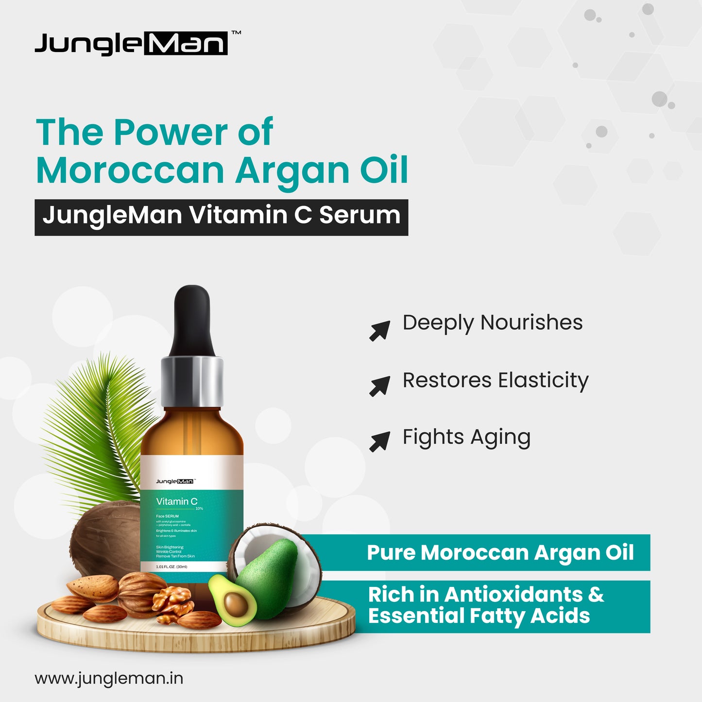 JungleMan Premium Vitamin C Face Serum